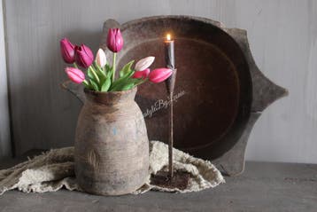 Bosje namaak Tulpen roze/burgundy 30 cm, Huis en Inrichting, Ophalen of Verzenden, Nieuw