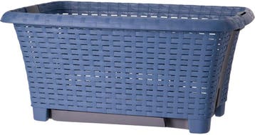 Wasmand op poten blauw 38 liter 39 x 59 x 29 cm kunststof, Tuin en Terras, Droogmolens en Wasrekken, Verzenden, Nieuw