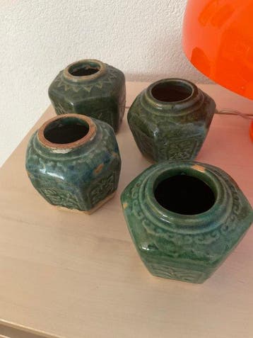 Gemberpot (4) - Aardewerk, Glazuur, Keramiek