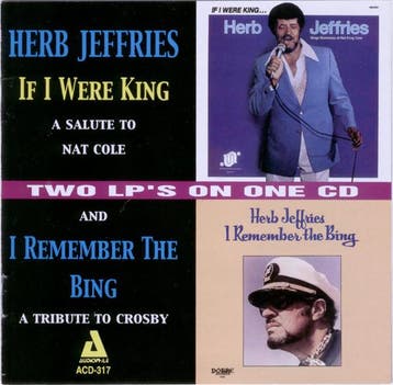 cd - Herb Jeffries - If I Were King/I Remember The Bing, Verzenden, Zo goed als nieuw