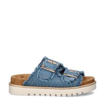 Mustang slippers voor dames in het Blauw, Slippers, Nieuw, Mustang, Verzenden