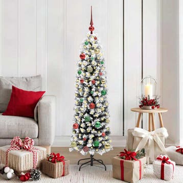vidaXL Kunstkerstboom Groen 150 cm PVC en Staal en Kunststof, Diversen, Kerst, Verzenden, Nieuw