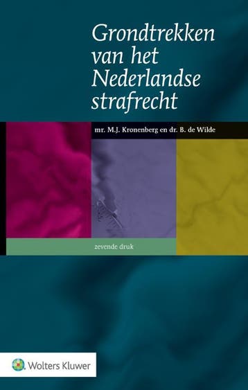 Grondtrekken van het Nederlandse strafrecht - M.J., Boeken, Verzenden, Gelezen, M.J. Kronenberg