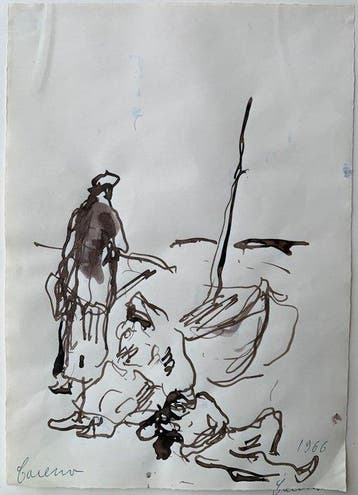 Felice Carena (1879-1966) - Scena marittima
