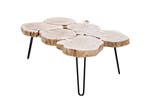 Design salontafel GOA 110cm acaciaboomstam plakjes 4cm, Ophalen of Verzenden, Nieuw