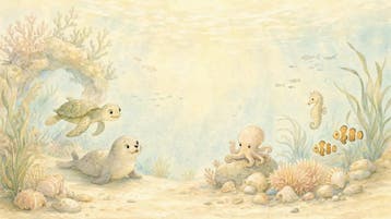 Zeedieren behang babykamer – fotobehang onderwaterwereld, Verzenden, Fotobehang