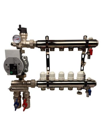 Basic vloerverwarming verdeler 6 groeps aktie prijs, Doe-het-zelf en Verbouw, Verwarming en Radiatoren, Ophalen of Verzenden, Nieuw