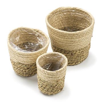 Plantenmand | Decoris | 3 stuks, Tuin en Terras, Bloempotten, Verzenden, Nieuw