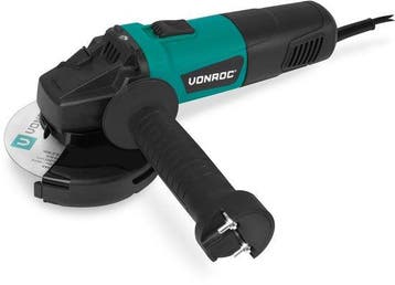 2dekans | VONROC Haakse slijper 900W - Ø125mm – 11.000 tpm –, Ophalen of Verzenden, Zo goed als nieuw