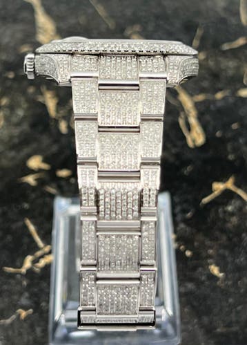 Rolex Datejust 41 - Roman -New  126300 - Iced Out - Diamonds, Staal, Polshorloge, Nieuw, Rolex