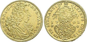 Goud-gulden 1702 Bayern Maximilan Ii Emanuel 1679-1726, Verzenden