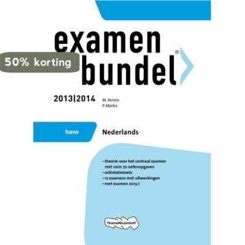Examenbundel 2013/2014 havo Nederlands - P. Merkx, Verzenden, Gelezen, P. Merkx