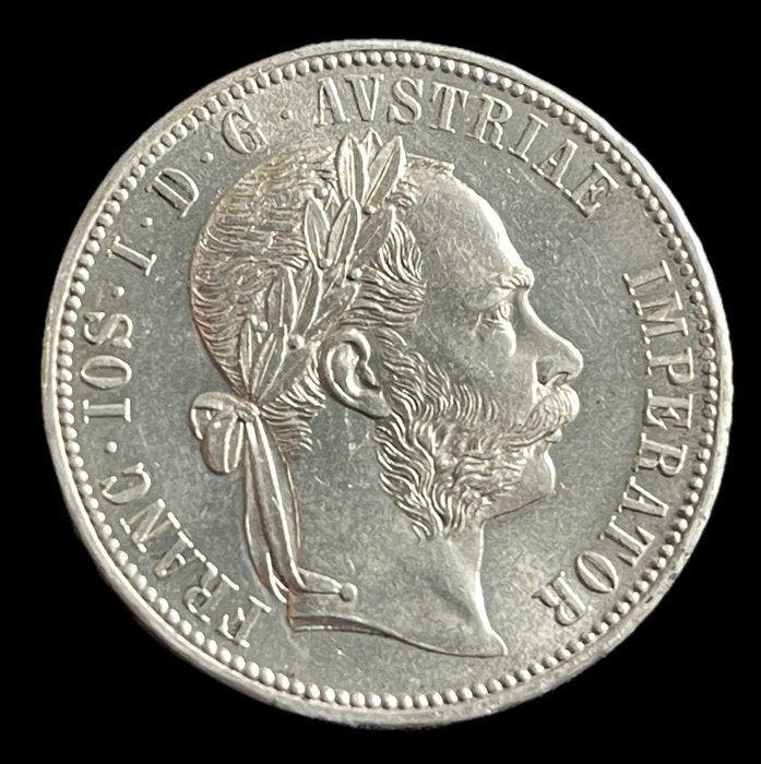 Oostenrijk. Frans Jozef I. 1 Gulden 1884 (Zonder, Postzegels en Munten, Munten | Europa | Niet-Euromunten