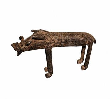 Bronzen Phacochère - Dogon - Mali (Zonder minimumprijs)