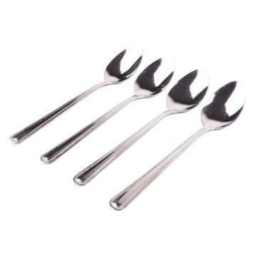 Benson Set theelepels - chroom - 4 stuks - compact en sti..., Ophalen of Verzenden, Nieuw