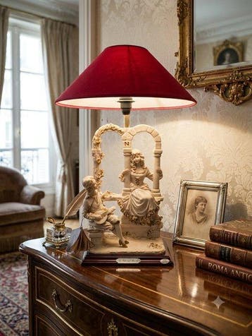 Capodimonte - Giorgio Armani - Tafellamp - Biscuit porselein