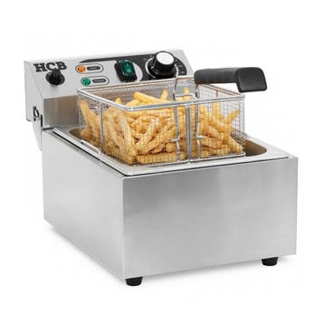 HCB Friteuse - 6 liter - 230V - RVS, Verzenden, Nieuw in verpakking