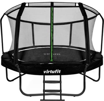 VirtuFit Premium Trampoline met Veiligheidsnet - Zwart - 366, Ophalen, Nieuw