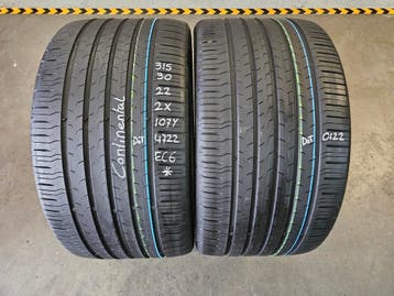 315/30/22 107Y CONTINENTAL ECOCONTACT6* D22 5,9MM PROFIEL, Auto-onderdelen, Banden en Velgen, Ophalen, Gebruikt, Overige maten