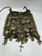 traditionele bedoeïenen sluier of borststuk - Zilver,