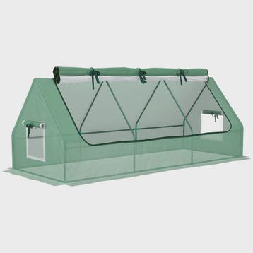 Outsunny Veranda Kas 240x90x90 cm met Groene Gaasramen, Tuin en Terras, Verzenden, Nieuw