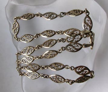 Zilver, filigraan - Halsketting - Art Nouveau
