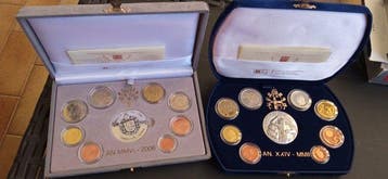Vaticaan. Proof Set 2002/2006 (2 sets)