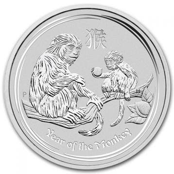 Lunar II - Year of the Monkey 1 kg 2016 (20.775 oplage), Verzenden, Losse munt, Zilver