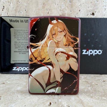 Zippo - Power – Chainsaw Man Anime – Custom Collectible, Nieuw