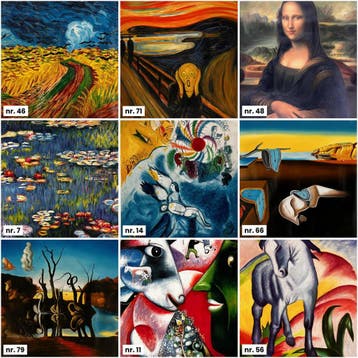 Diverse schilderijen op doek, opgerold | handgeschilderd, 50 – 75, Nieuw, Ophalen of Verzenden, Schilderij