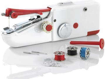 Veiling - Mini Naaimachine - Hand naaimachine op batterijen, Nieuw
