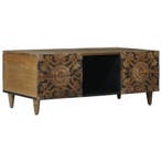 vidaXL Salontafel Bruin 100 x 54 x 40 cm Massief Mango Hout, Verzenden, Nieuw, 50 tot 100 cm, Minder dan 50 cm