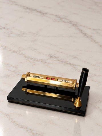 Eeuwigdurende kalender - 1950s French Executive Perpetual
