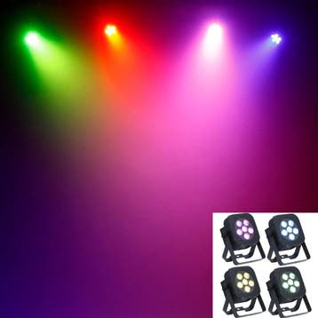 Ayra ComPar 10 5-in-1 RGBAW LED spot (set van 4), Verzenden, Nieuw