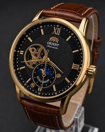Orient - Sun & Moon Open Heart Automatic - Zonder, Nieuw