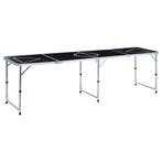 vidaXL Bierpongtafel inklapbaar 240 cm zwart, Verzenden, Nieuw