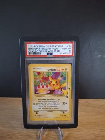 Pokémon - 1 Graded card - Birthdays Pikachu Celebration 24, Nieuw