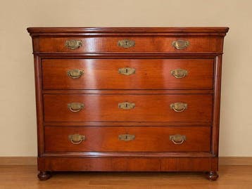 Commode - Naaldhout - Cassettone eind negentiende eeuw