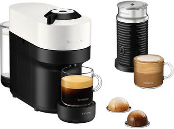 Krups -  Nespresso  Vertuo Pop Milk - Capsulemachine Wit, Verzenden, Nieuw, 1 kopje, Koffiepads en cups