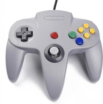 Teknogame controller voor Nintendo 64 grijs, Spelcomputers en Games, Spelcomputers | Nintendo Consoles | Accessoires, Verzenden