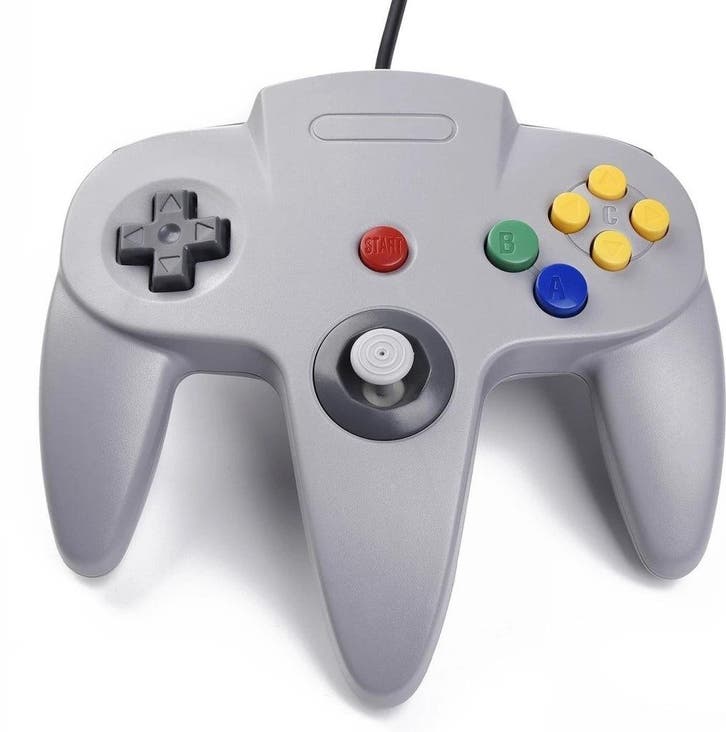Teknogame controller voor Nintendo 64 grijs, Spelcomputers en Games, Spelcomputers | Nintendo Consoles | Accessoires, Verzenden