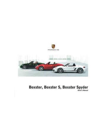 2011 PORSCHE BOXSTER | BOXSTER S | BOXSTER SPYDER