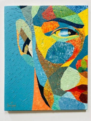 Pierre Joseph - Mosaic Lui, Antiek en Kunst, Kunst | Schilderijen | Modern