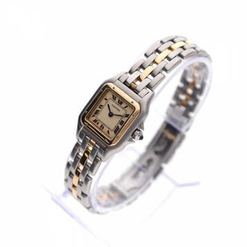 Cartier Panthère 1-Row 66921; Vintage Dames Horloge (Fu.., Sieraden, Tassen en Uiterlijk, Overige merken, Leer, Polshorloge, Ophalen of Verzenden