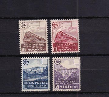 Frankrijk 1941 - Variëteit waarde weggelaten, postpakketten, Gestempeld
