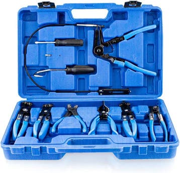 9-delige slangklem tangen set 18-54 mm, Verzenden, Nieuw