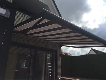 Knikarmscherm Zonwering Beste Prijs-Actie vanaf 819,-  Top!!, 150 tot 300 cm, Nieuw, 450 cm of meer, Knikarmscherm