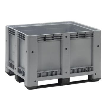 Kunststof Palletbox Grijs 1200 x 1000 x 780 mm 3 sleden -, Doe-het-zelf en Verbouw, Hout en Planken, Verzenden, Nieuw