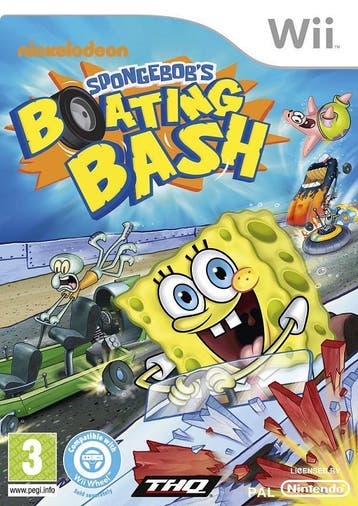 Spongebob Squarepants Boten Bots Race - Nickelodeon Wii, 1 speler, Ophalen of Verzenden, Zo goed als nieuw