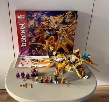 LEGO NINJAGO Lloyds Gouden Ultra Draak 71774, Zo goed als nieuw, Complete set, Lego, Ninjago